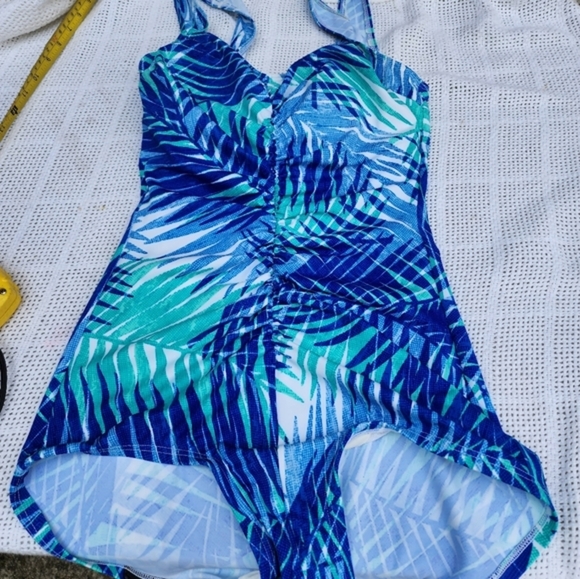 Gabar blue‎ palm One piece swimsuit 10 - Picture 10 of 10
